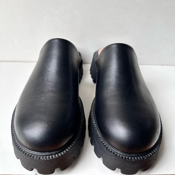 Sincerely Jules Womens Bolt Black Platform Chunky Clog Mule 90's Style Shoe 10M - Picture 3 of 15
